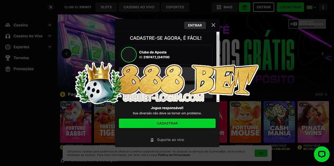 888 bet registrar